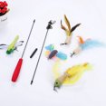 thumbnail image 3 of Teaser pour Chat Multicolore Baguette Interactive avec 5 Remplacements de Teaser pour Chat, 3 of 8
