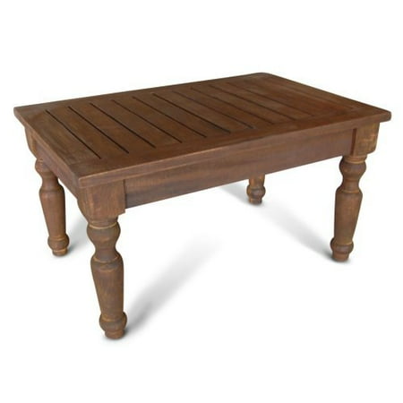 Dark Espresso Eucalyptus Wood Side Table
