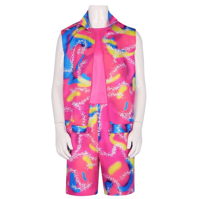 Disfraz de Cosplay de la película Ken, ropa deportiva de Color, uniforme de playa, pantalones cortos, traje de rodillera