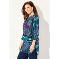 thumbnail image 3 of Catherines Women's Plus Size Petite Muse Pintuck Tunic, 3 of 4