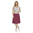 thumbnail image 2 of Women's Burgundy Classical Zig Zags in Pink A-line Printed Skirt Casual Wear, M, Eggplant Hot Pink, by Ambesonne, 2 of 6