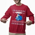 thumbnail image 2 of Christmas Sweatshirt, Joy to the World Happy Hanukkah Funny Santa Jewish Holiday Sweatshirt, Unique Chrismukkah Style Sweatshirt, Holiday Gift for Women & Men, 2 of 5
