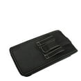 thumbnail image 3 of For Galaxy S24 Ultra Rugged Canvas Cellphone Belt Clip Cover Holster Pouch Holder with Belt Loops Universal Vertical Carrying Case - Black, 3 of 6