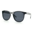 thumbnail image 5 of Unique Curved Inset Lens Horn Rim Plastic Retro Hipster Sunglasses Slate - Black, 5 of 8