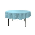thumbnail image 2 of LA Linen TCpop72R-TurquoiseLgtP40 Nappe en Popeline de Polyester Turquoise Clair - 72 Po Ronde, 2 of 3