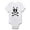 Cloud White, variant on CafePress - Boston Terrier Crossbones Infant Bodysuit - Baby Light Bodysuit, Size Newborn - 24 Months