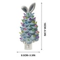 thumbnail image 3 of 2026 Lighted Easter Bunny Ceramic Tabletop Tree,Rabbit Figurines with Colorful Lamp Beads and Bunny Ear Top Spring Easter Holiday Decor Gifts, 3 of 4