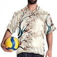 thumbnail image 4 of Tree Men's Short Sleeve Beach Shirts, Casual Button Down Poplin Printed Summer Tops - Unisex, 4 of 6