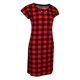 thumbnail image 1 of do casual de manga corta para mujer do hasta la con bolsillo - rojo, SG Sunnimix Vestido recto plisado, 1 of 8