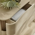 thumbnail image 4 of Mirae 6-Drawer Curved Dresser in Brushed Light Oak, 4 of 8