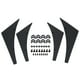 thumbnail image 2 of Juego de Parachoques Delantero Canard 4 Piezas de Aletas Divisoras de Labios de Coche Canards Body Universal Spoiler Negro Se Adapta Al Lado Izquierdo y Derecho Negro Anggrek Otros, 2 of 8