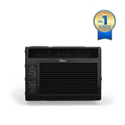 Midea 5,000 BTU Mechanical Window Air Conditioner, Covers up to 150 Sq. ft., Easy Installation, MAW05M1WBL-T, Black, New