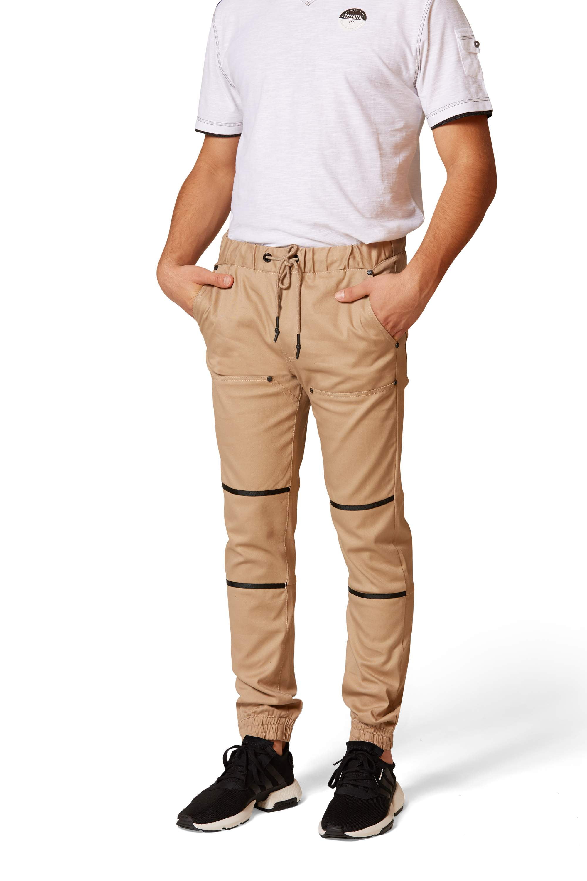 stretch twill joggers