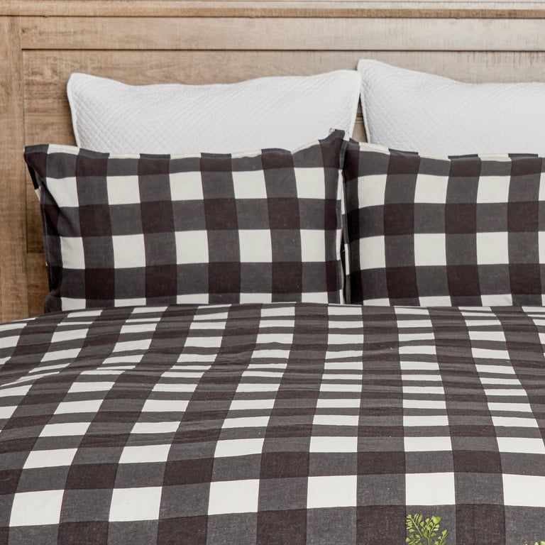 Check Coverlet Set