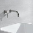 thumbnail image 3 of SUMERAIN Bathtub Faucet Wall Mount Tub Filler with Single Left-Handed Handle, Brushed Nickel, 3 of 7