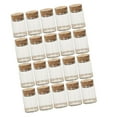 thumbnail image 2 of 20 piezas de botellas de vidrio con corcho, frascos transparentes para almacenar té, minibotellas vacías, botellas de té para fiestas en casa (30 x 40 mm), 2 of 2