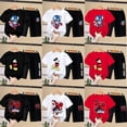 thumbnail image 2 of Spiderman, ropa para bebés, conjuntos de camisetas, camisetas de verano de dibujos animados de Mickey Mouse, pantalones cortos, trajes deportivos, ropa para niños, traje 2-13y2T (etiqueta 100) Gao Jinjia LED, 2 of 2