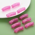 thumbnail image 6 of Transparent Acrylic Beads Curved Tube Cerise 35x11.5x13.5mm Hole: 3.5mm 148pcs/500g Diy, 6 of 6