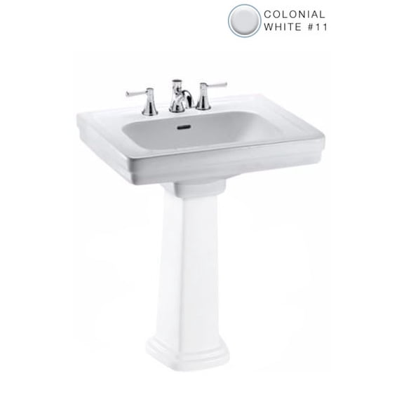 Toto Lt530 Promenade 27-1/2" Pedestal Bathroom Sink - White