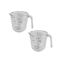thumbnail image 1 of Oleegame 2PC Glass Bottle 300ml Graduated Plastic Measuring Cylinder Cup Transparent Measuring Kitchen，Dining & Bar Clear, 1 of 5