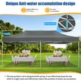 thumbnail image 5 of HOTEEL Tents for Parties, 10x20 Pop up Canopy Heavy Duty, Commercial Outdoor Canopy Tent for Event Wedding, All Season Wind UV 50+&Waterproof Gazebo with Roller Bag, Thickened Legs, Gray, 5 of 11