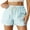 Light Blue, variant on Women Workout Shorts Plain Sport Shorts with Pockets Adjustable Tie Knot Yoga Shorts High Waisted Loose Athletic Shorts My orders