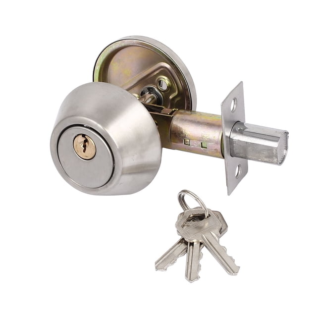 Bedroom Keyed Entry Dual Cylinder Deadbolt Lock Locker for 35mm-45mm Thick Door