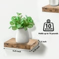 thumbnail image 3 of Sorbus Estante Flotante Cuadrado: 3 Estantes Pequeños con Soportes Invisibles para Sala, Recámara, Baño, Hogar y Cocina. Estante de Pared de 23 Cm para Fotos y Trofeos., 3 of 7