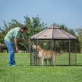 thumbnail image 2 of Advantek 5 Foot Portable Indoor Outdoor Metal Pet and Dog Gazebo with Cover, 2 of 6