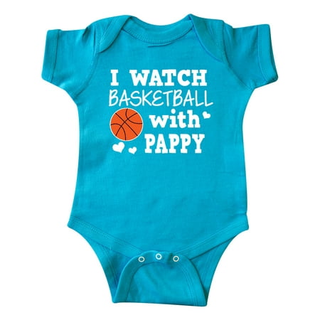 

Inktastic I Watch Basketball with Pappy Gift Baby Boy Bodysuit