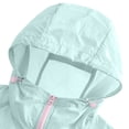 thumbnail image 7 of Mens Ultra Lightweight Sun Protection Jacket Athletic Running Hooded Quick Dry Windproof Coat for Golf Cycling Training Outdoor Sport, Mint Green, M, 7 of 7