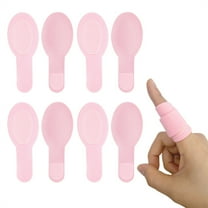 HXRH Adjustable Finger Splints,Reusable Finger Support Sleeves,Elastic Finger Tape,Breathable Finger Wraps for Arthritis Sprain Trigger Finger Sports Aid Support (8 Pcs,Pink)