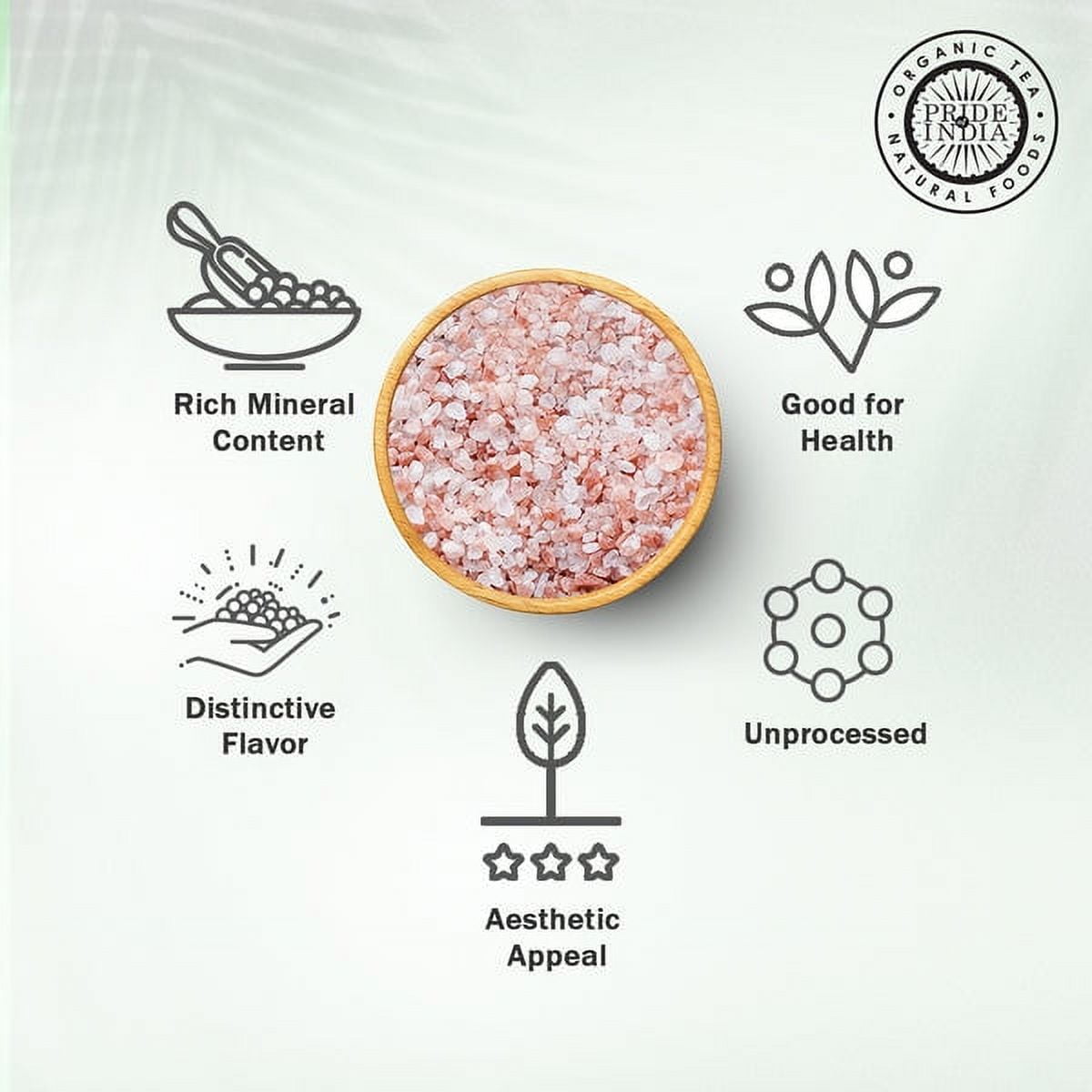 Pride of India - Pack of 6 - Himalayan Pink Salt, Coarse 4-5mm, 2.2 lb Jar, Ideal for Salt Grinders, Cooking & Bath , Gluten-Free