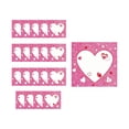 thumbnail image 2 of Valentine's Day Party Supplies - 20-Piece Glitter Heart Disposable Tableware Set with Pink Tissues for Romantic Dinners, 2 of 6