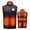 Black Heated Vest for Men, variant on DODADAWANJ Mens Heated Vest Lightweight 3 Level Electric Heated Jacket 9 Heating Zones Big and Tall Zip Up Body Warmer Winter Streetwear Heated Coats (Battery Pack Not Included) XL