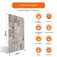 thumbnail image 3 of Izodekor 3D Brick Effect Wall Panels - Cladding, Stone Look, Styrofoam Facing for Living Room, 19x39 in, 3Pieces, Beige Dream T-1902, 3 of 11