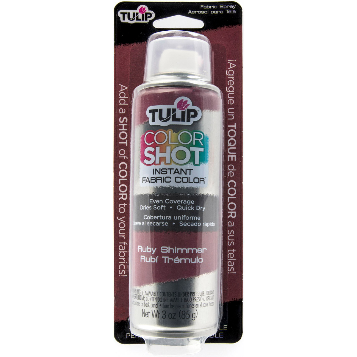 Tulip ColorShot Instant Fabric Color Spray 3ozRuby Shimmer Walmart