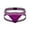 Purple, variant on Lilgiuy Men Casual Fashion Patchwork Charming Underwear Thong Buttock Lift Breathable Briefs Short Leg Health Underpants