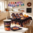 thumbnail image 5 of Halloween Disposable Paper Tableware Set, Halloween Plates Cups Napkins Cutlery & Tablecloth for Table Decorations Party Supplies 6Set, 5 of 5