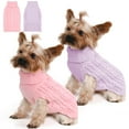 thumbnail image 1 of Suéteres para perro Lorehelina, paquete de 2, cuello alto para invierno, talla pequeña, 1 of 6