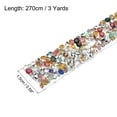thumbnail image 2 of 1 Roll 3 Yards Self Adhesive Crystal Rhinestone Diamond Ribbon for Arts & Crafts Project Mixed Colors, 2 of 5