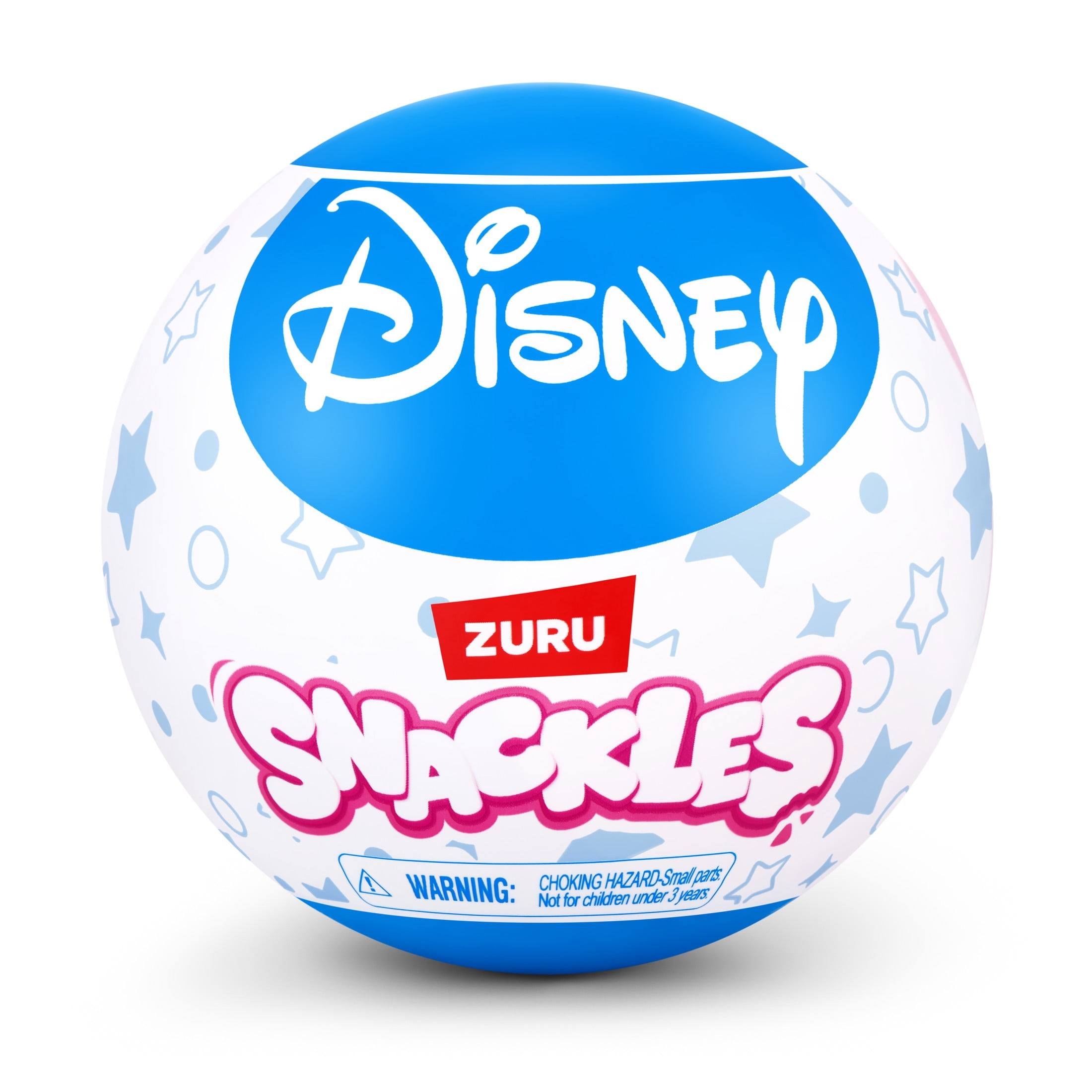 Snackles Disney Mystery Capsule 5 inch (Assorted Characters), Soft Stuffed Plush Toy by ZURU