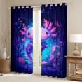 thumbnail image 2 of jejeloiu Kawaii Animals Axolotl Black Out Curtains,Ocean Animals Curtains Pack of 2 (42x63 Each) For Girls Kids, 2 of 6