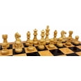 thumbnail image 6 of 4 Qn BLACK Supreme Knight 3 3/4 King Staunton Wood Chess Set Gloss Walnut Board, 6 of 6
