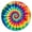 Colorful Rainbow Tie, variant on Colorful Tie Dye Mandala Pattern Round Fitted Tablecloth with Elastic Edge,Dining Table Cover Waterproof,Outdoor Round Tablecloth for Camping,Dining,Indoor and Outdoor