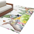 thumbnail image 2 of Area Rug for Living Room, Green Easter Non-Slip Indoor Large Carpet for Bedroom/Dining Room, Eggs Gnomes Bunny Elegant Farmhouse Washable Low-Profile Rectangle Floor Runner Rugs - 4 x 6 Ft, 2 of 7