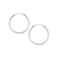 thumbnail image 4 of Primal Silver Sterling Silver 2mm Hoop Earrings, 4 of 6