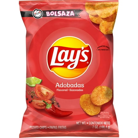Lay's Sabritas Abobadas Flavor Potato Chips Snacks, 7 oz Bag