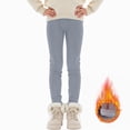 thumbnail image 2 of Girls Pants Warm Bottoming Casual Leggings Dance Fall Winter Clothes 9-10 Years,Grey Caqnni, 2 of 7