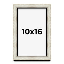 10x16 Shadow Box Frame Silver | 1.625 Inches Deep Real Wood Contemporary Shadowbox Display Frame |